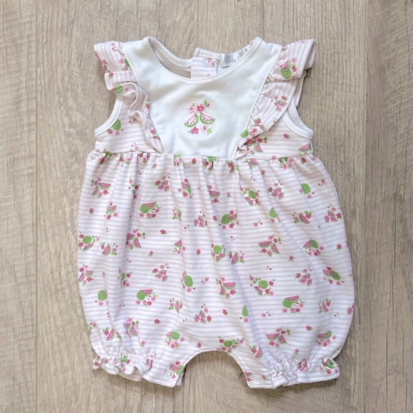 Kissy Kissy Other - Kissy Kissy Watermelon Bubble Romper Sz 0-3 Mo